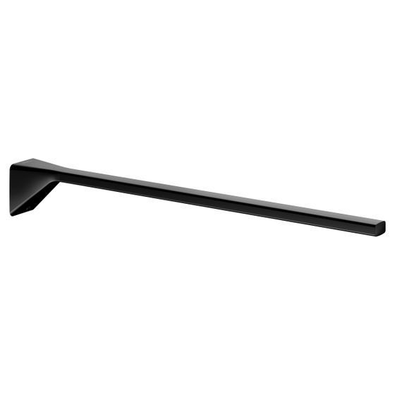 Keuco Aveno Handtuchhalter 1-armig, 450mm, starr, mit Befestigungsset, Schwarz matt, 14620370000