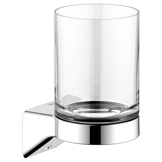 Keuco Aveno Glashalter mit Echtkristall-Glas, Verchromt, 14650019000
