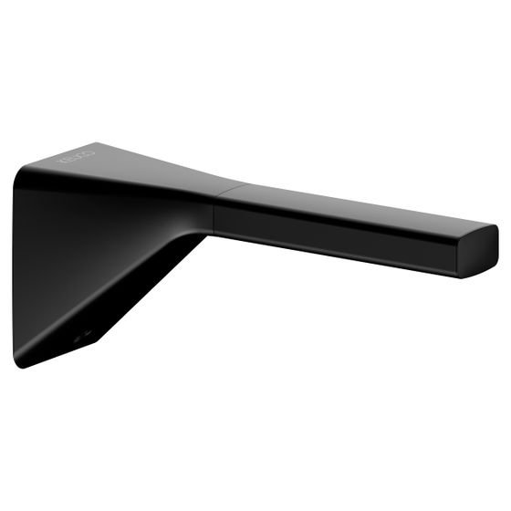 Keuco Aveno Toilettenpapier-Ersatzrollenhalter, 1 Rolle, Rollenbreite 120mm, Montage waagerecht, Schwarz matt, 14663370000