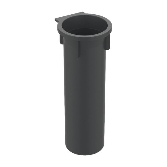 Keuco Plan Kunststoff-Einsatz für Toilettenbürstengarnitur, D 104x275mm, Dunkelgrau, 14964000100