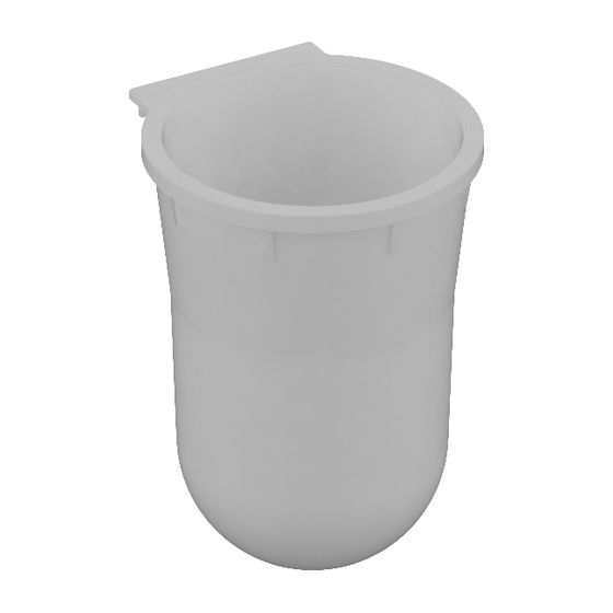 Keuco Kunststoff-Einsatz für Plan Toilettenbürstengarnitur, D 90x95x127mm, 14972000100