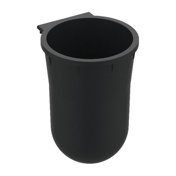Keuco Plan Kunststoff-Einsatz für Toilettenbürstengarnitur, D 90x95x127mm, Schwarz, 14972000200