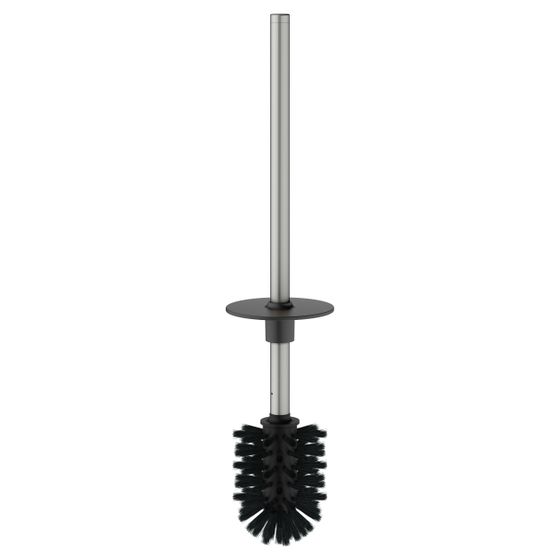 Keuco Toilettenbürste mit Griff und Deckel, Edelstahl-finish/Anthrazit