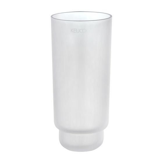 Keuco Edition 300 Echtkristall-Einsatz zu 30064, Bürstenglas, D 80,2/63x179,5mm, mattiert, 30064009000