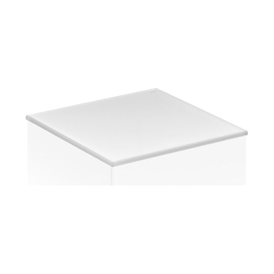 KEUCO Abdeckplatte Edition 11 31322, Cristallinglas, 702x3x520mm, weiß