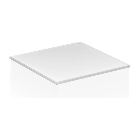 KEUCO Abdeckplatte Edition 11 31324, Cristallinglas, 1061x3x520mm, weiß-satiniert