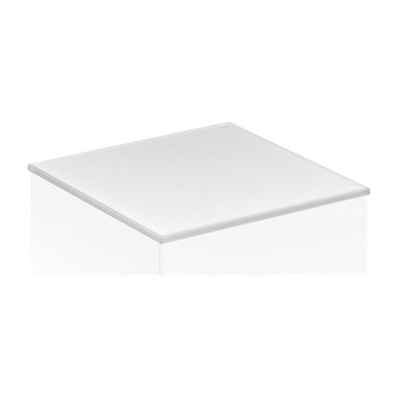 KEUCO Abdeckplatte Edition 11 31326, Cristallinglas, 1411x3x524mm, weiß