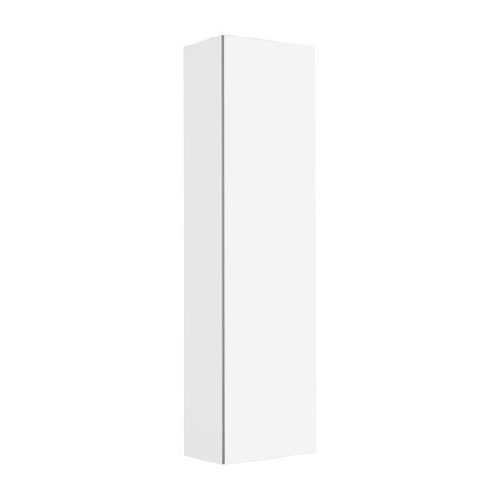 KEUCO Hochschrank X-Line 33130, links weiß/Glas weiß, 480x1750x300mm