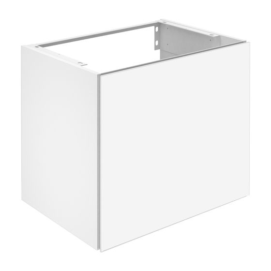 KEUCO Waschtischunterschrank X-Line 33152, 1 Auszug, weiß/Glas weiß, 650x605x490mm