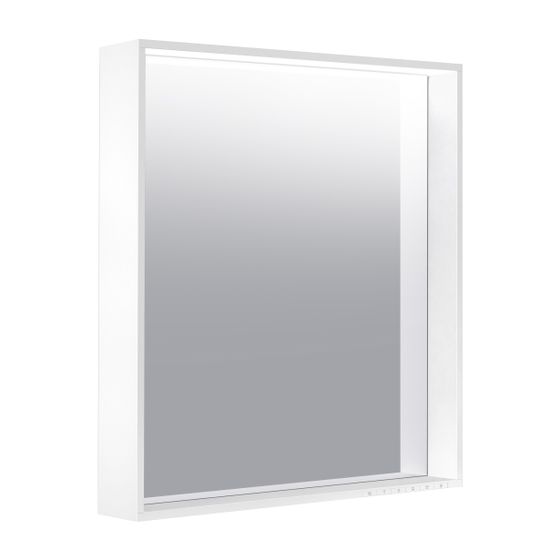 KEUCO Lichtspiegel X-Line 33298, mit Spiegelheizung, anthrazit, 650x700x105mm