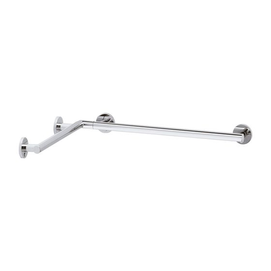 Keuco Plan Care Dusch- und Wannenhandlauf 597/597mm, Silber eloxiert, 34911174400