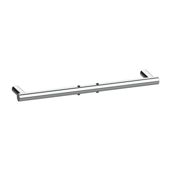Keuco Plan Care Wandstange für Rückenstütze, 600mm, Silber eloxiert, 34979170600