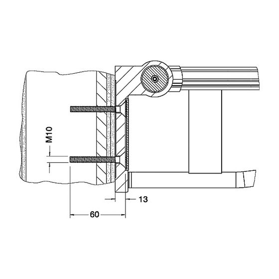 Keuco Plan Care Befestigungsset 8, 2x Senkschraube M10x60 Edelstahl, 34994000200