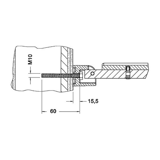 Keuco Plan Care Befestigungsset 9, 2x Sechskantschraube&nbsp;M10x60&nbsp;Edelstahl, 34995000200