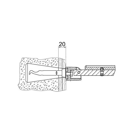 Keuco Plan Care Befestigungsset 11, 2x Sechskantholzschraube 10x100mm Edelstahl, 34997000100