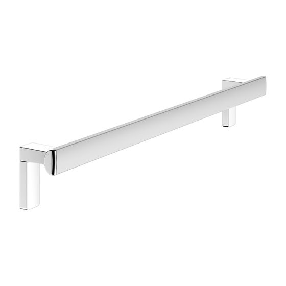Keuco Axess Haltegriff 800mm, waagerechte Montage, mit 2x Befestigungsset 1, Silber eloxiert, 35001170800
