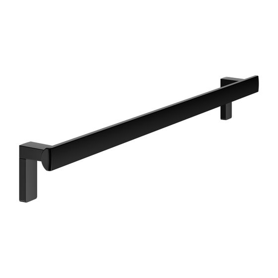 Keuco Axess Haltegriff 900mm, waagerechte Montage, mit 2x Befestigungsset 1, Schwarz matt, 35001370900