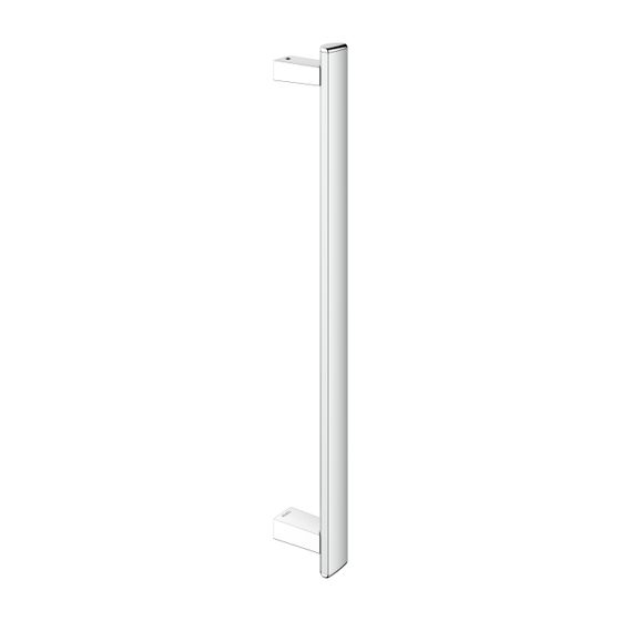 Keuco Axess Haltegriff 600mm, senkrechte Montage, mit Befestigungsset 1, Silber eloxiert, 35016170600