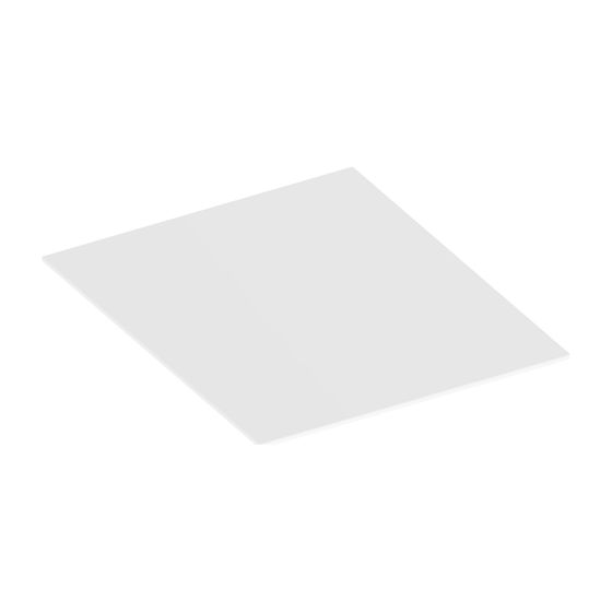 KEUCO Abdeckplatte Edition 90 39024, für Sideboard 39024, Glas weiß klar