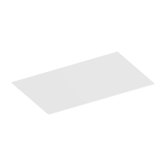 KEUCO Abdeckplatte Edition 90 39026, für Sideboard 39026, Glas weiß klar