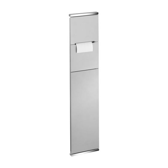 Keuco Plan Integral Modul WC 1, UP-Toilettenpapierhalter Anschlag links, 176x775x143mm, Verchromt/Aluminium-Silber, 44964011701