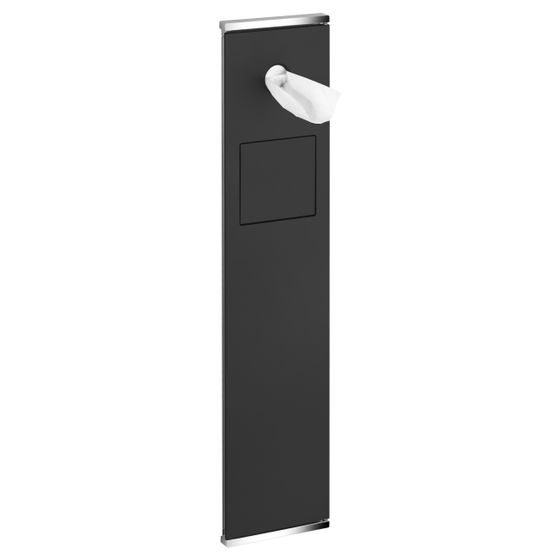 Keuco Plan Integral Modul WC 2, UP-Hygieneabfallbehälter 7L, Anschlag rechts, 176x775x143mm, Verchromt/Schwarz, 44976013702