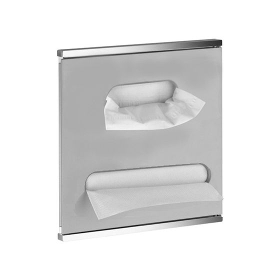 Keuco Plan Integral Modul Waschtisch 3, Anschlag links, 326x325x143mm, Verchromt/Aluminium-Silber, 44977011701
