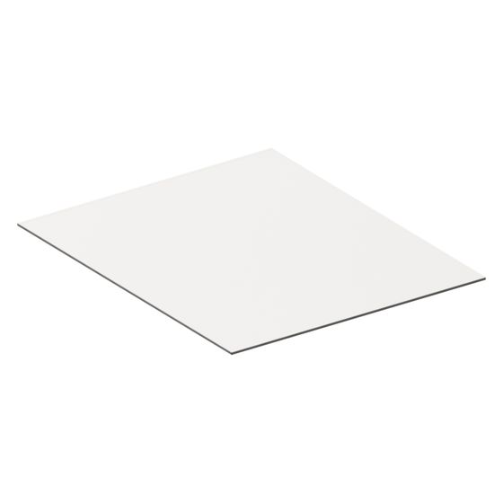 Keuco Abdeckplatte für Edition 11 Art, 400x4x483mm, Glas Weiß satiniert, 49031310400