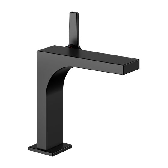 Keuco Edition 11 Einhebel-Waschtischmischer 150, 1-Loch, ohne Ablaufgarnitur, Ausladung 136mm, Schwarz matt, 51102370100