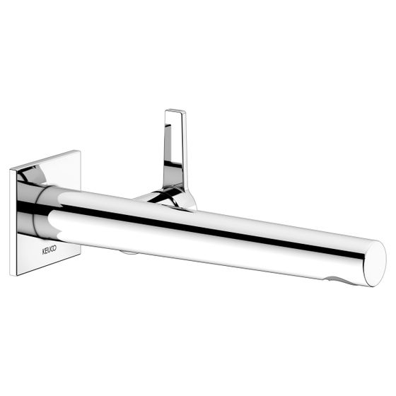 Keuco Edition 11 Einhebel-Waschtischmischer Unterputz Wandmontage, 1-Loch, Ausladung 243mm, Verchromt, 51116012302