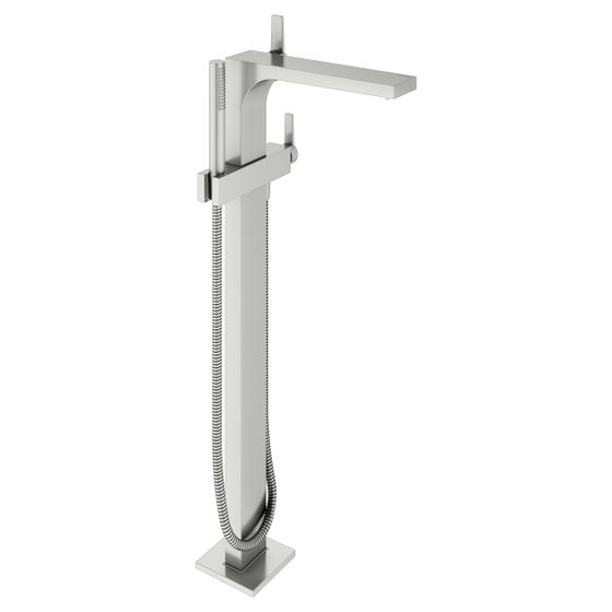 Keuco Edition 11 Wannenmischer Einhebel-Wannenmischer bodenstehend, mit Temperaturbegrenzung, Edelstahl-finish, 51127060100