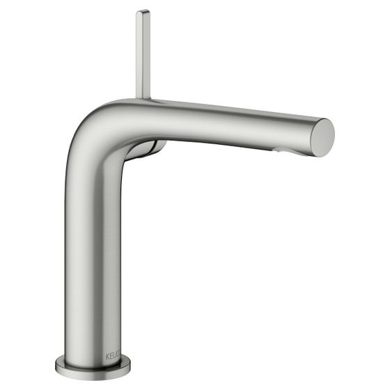 Keuco Edition 400 Einhebel-Waschtischmischer 150, 1-Loch, Ausladung 153mm, ohne Ablaufgarnitur, Edelstahl-finish, 51502060100