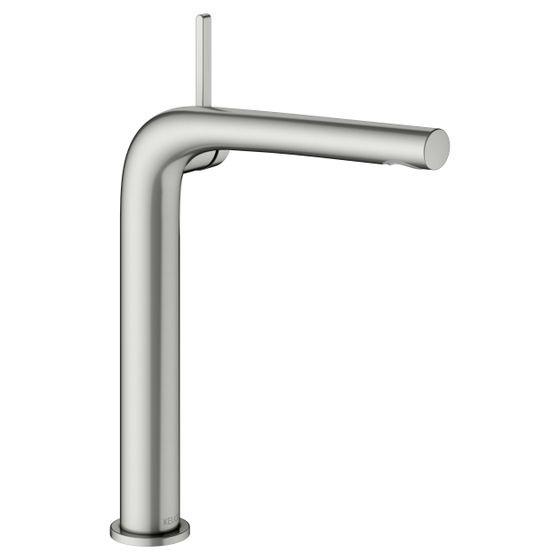 Keuco Edition 400 Einhebel-Waschtischmischer 240, 1-Loch, Ausladung 183mm, ohne Ablaufgarnitur, Edelstahl-finish, 51502060102