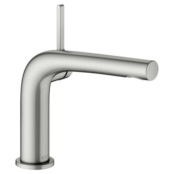 Keuco Edition 400 Einhebel-Waschtischmischer 120, 1-Loch, Ausladung 153mm, ohne Ablaufgarnitur, Edelstahl-finish, 51504060102