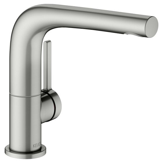 Keuco Edition 400 Einhebel-Waschtischmischer 150, 1-Loch, Ausladung 153mm, schwenkbar, ohne Ablaufgarnitur, Edelstahl-finish