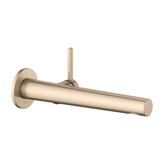 Keuco Edition 400 Einhebel-Waschtischmischer Unterputz Wandmontage, Ausladung 243mm, Bronze gebürstet, 51516032101