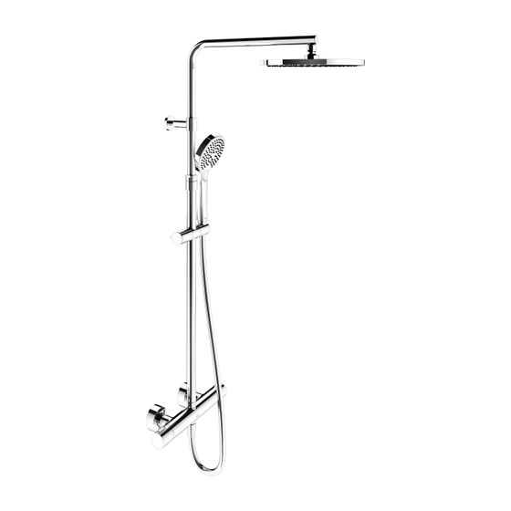 Keuco Plan Blue Thermostat-Brausemischer Aufputz, mit Kopfbrause, G 1/2