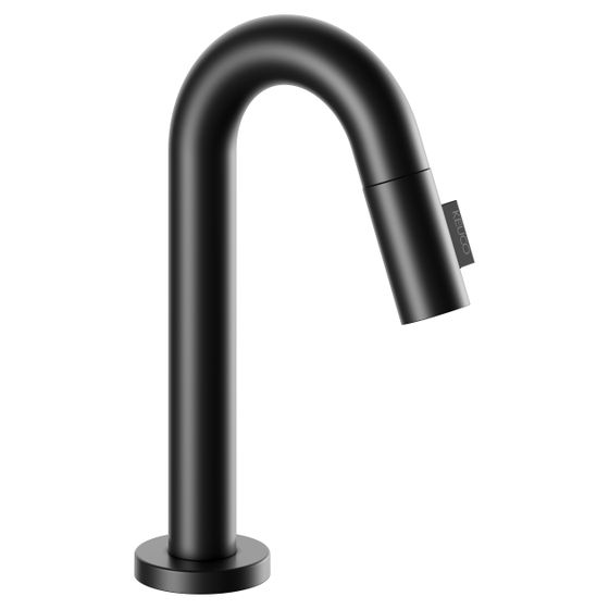 Keuco Ixmo Pure Standventil 110 ohne Zugstangen-Ablaufgarnitur, Einlochmontage, Schwarz matt, 59508372101