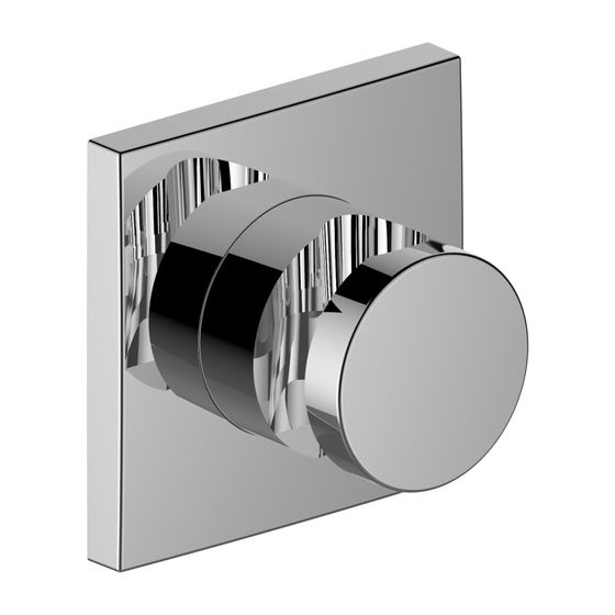 KEUCO Wandbrausehalter IXMO 59591, verchromt, Rosette eckig