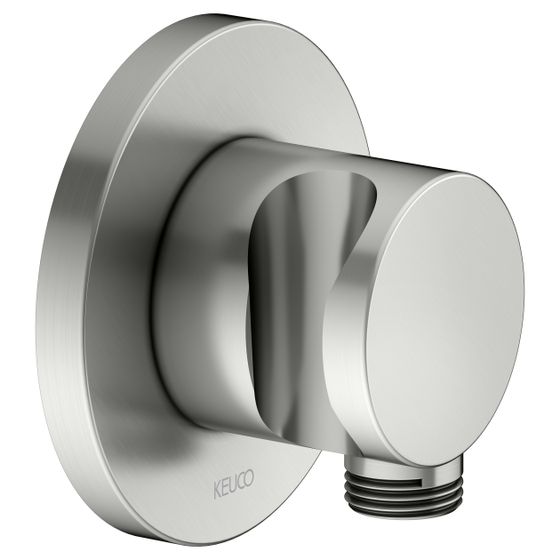 Keuco Ixmo Schlauchanschluss mit Brausehalter, Rosette rund, G 1/2
