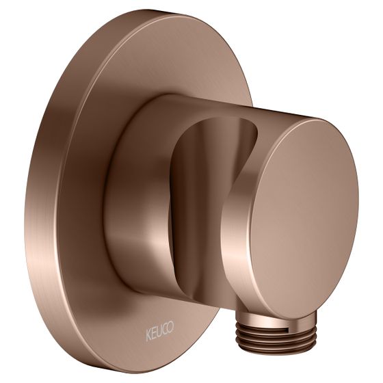 Keuco Ixmo Schlauchanschluss mit Brausehalter, Rosette rund, G 1/2