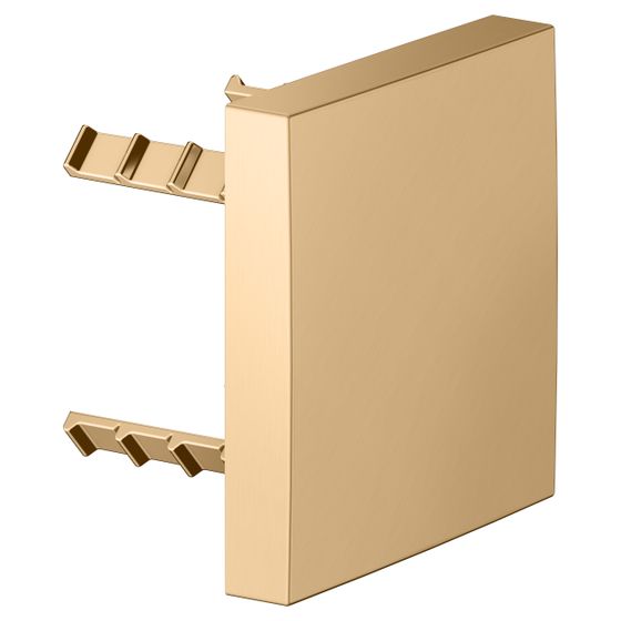 Keuco Abdeckblende eckig für Rohrunterbrecher, 90x90mm, Messing gebürstet, 59949250002