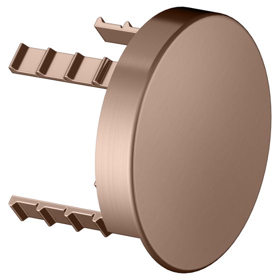 Keuco Abdeckblende rund für Rohrunterbrecher, D 90mm, Rotgold gebürstet, 59949290001