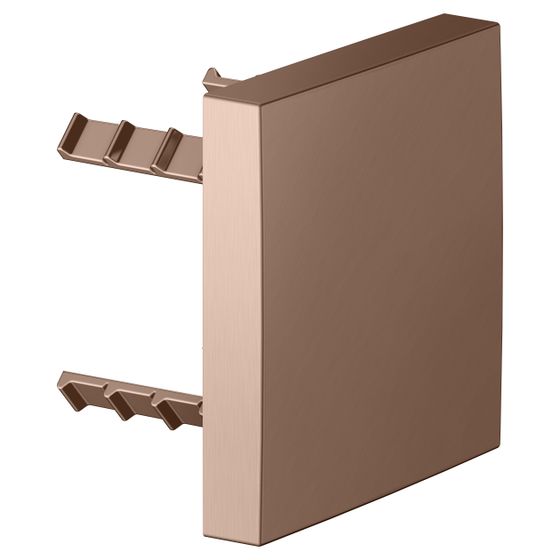 Keuco Abdeckblende eckig für Rohrunterbrecher, 90x90mm, Rotgold gebürstet, 59949290002