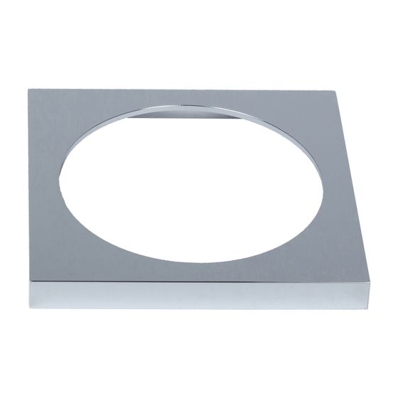 KEUCO Verl.-Rosette Armaturenzubehör59970, für Flexx Boxx, 150/15 mm eckig, verchromt