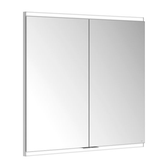 KEUCO Royal Modular 2.0 Spiegelschrank, beleuchtet, 80021, Wandeinbau 2 Steckdosen 800x700x160mm