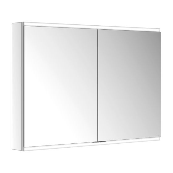 KEUCO Royal Modular 2.0 Spiegelschrank, beleuchtet, 80021, Wandvorbau 2 Steckdosen 1050x700x120mm