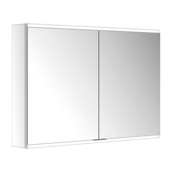 KEUCO Royal Modular 2.0 Spiegelschrank, beleuchtet, 80021, Wandvorbau 2 Steckdosen 1050x700x160mm