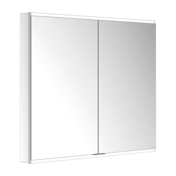 KEUCO Royal Modular 2.0 Spiegelschrank, beleuchtet, 80021, Wandvorbau 2 Steckdosen 1050x900x120mm