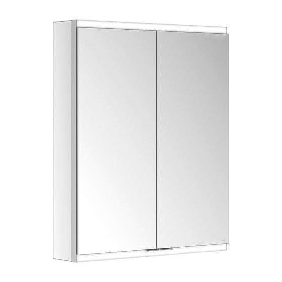 KEUCO Royal Modular 2.0 Spiegelschrank, beleuchtet, 80021, Wandvorbau 1 Steckdose USB 600x700x120mm